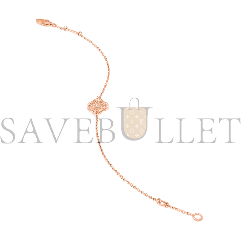 V*N CL*F arpels sweet alhambra bracelet - rose gold vcaro8dc00